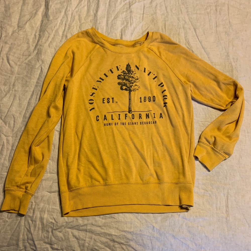 Yosemite National Park Lightweight Crewneck